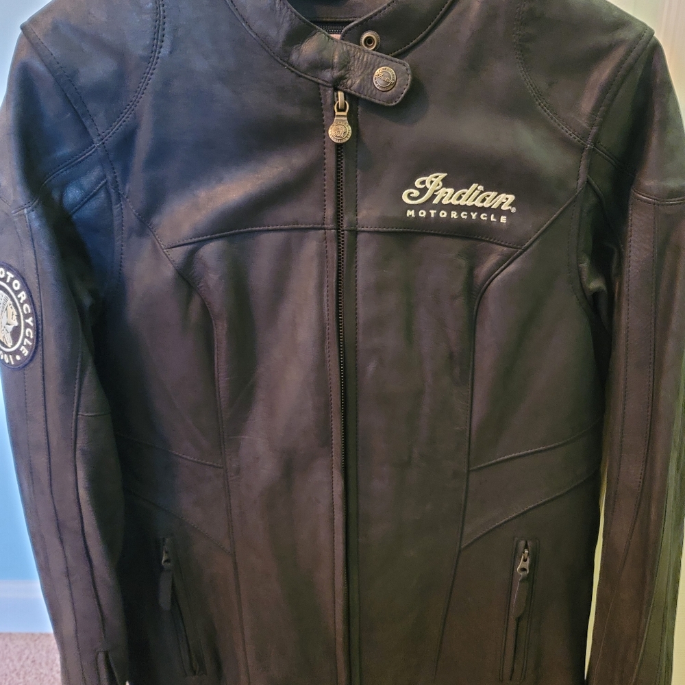 Indian Motorcycle Black Leather Jacket